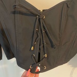 Long Sleeve Corset Top